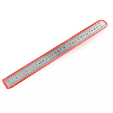 Fém vonalzó hossza 30 cm - nikkel (10 db-os csomagolás)