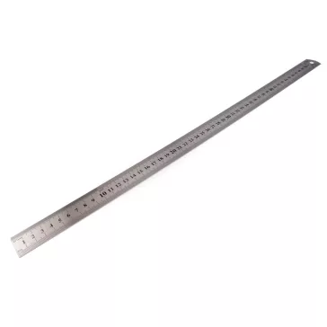 Fém vonalzó hossza 50 cm - nikkel (5 db-os csomagolás)