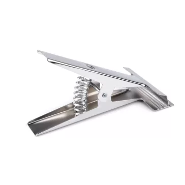   Szabászati csipesz erős 8 cm teríték - nikkel (3 db-os csomagolás)
