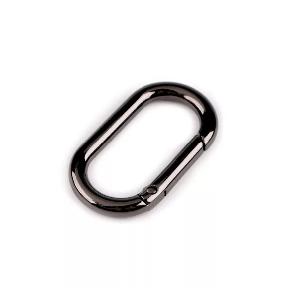 Karabiner ovális bújtató 25 mm - 3 nikkel fekete (30 db-os csomagolás) Karabiner ovális bújtató 25 mm - 3 nikkel fekete (30 db-os csomagolás)