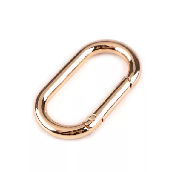 Karabiner ováis bújtató 34 mm - 3 rózsaarany (10 db-os csomagolás) Karabiner ováis bújtató 34 mm - 3 rózsaarany (10 db-os csomagolás)