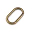 Karabiner ováis bújtató 34 mm - 4 ósárgaréz (1 db-os csomagolás)