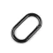 Karabiner ováis bújtató 34 mm - 5 fekete (10 db-os csomagolás)