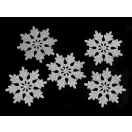 Karácsonyi filc pehely glitterekkel Ø75 mm - 3 ezüst (10 db-os csomagolás) Karácsonyi filc pehely glitterekkel Ø75 mm - 3 ezüst (10 db-os csomagolás)