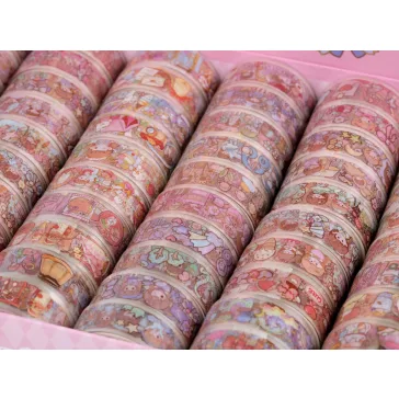   Dísz ragasztó sáv gyerek mintával szélessége 15 mm - mix (30 db-os csomagolás)