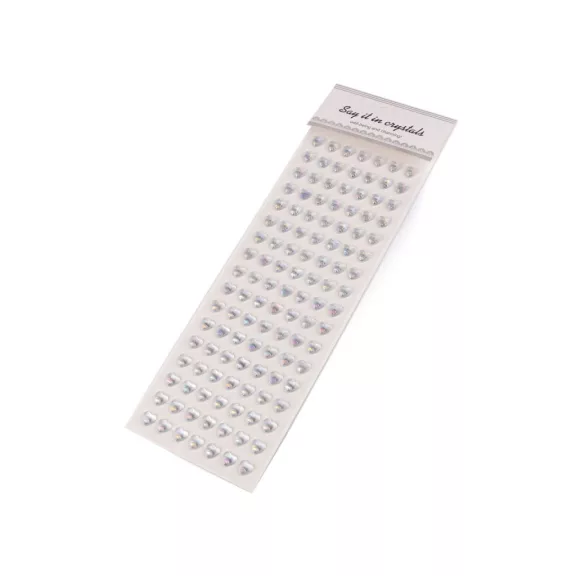 Öntapadó szív ragasztócsíkon multicolor Ø10 mm - 1 crystal (3 card) Öntapadó szív ragasztócsíkon multicolor Ø10 mm - 1 crystal (3 card)