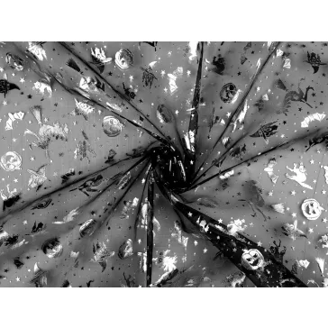 Halloween Organza / boszorkány - fekete