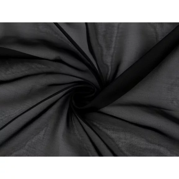Sifon anyag sima – fekete Sifon anyag sima – fekete