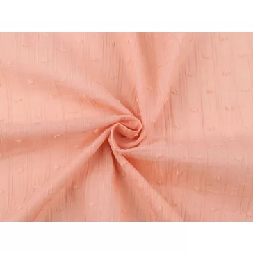 Salmon pink cotton double gauze (muslin fabric)