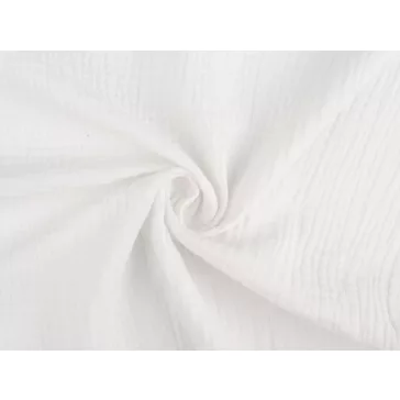 Cotton double gauze – white