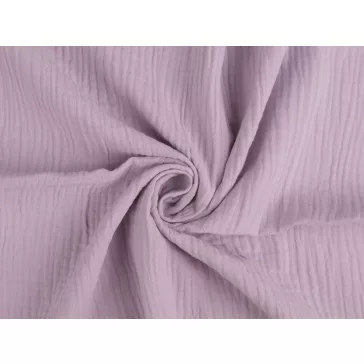Cotton double gauze – lighter purple