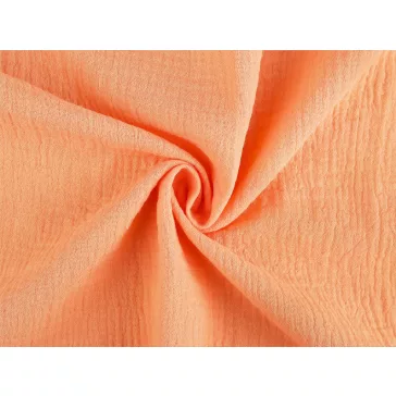 Cotton double gauze – peach