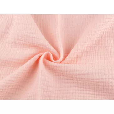 Cotton double gauze – powder-salmon