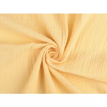Cotton double gauze – pale yellow