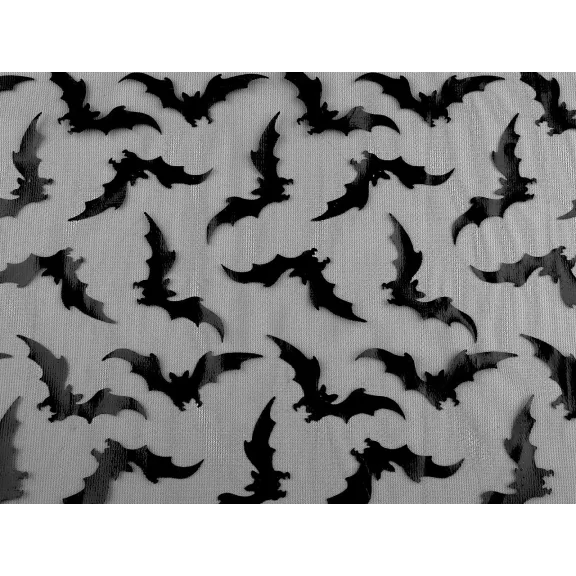 Kötött sifon anyag denevér / Halloween – fekete Kötött sifon anyag denevér / Halloween – fekete