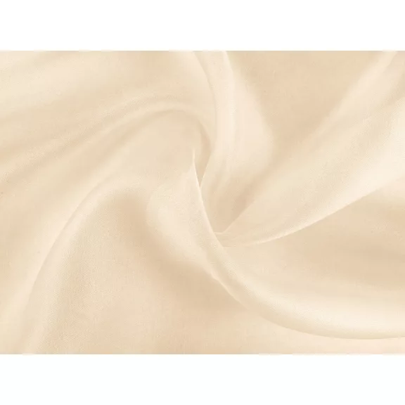 Organza dekor fényes – világos krém Organza dekor fényes – világos krém
