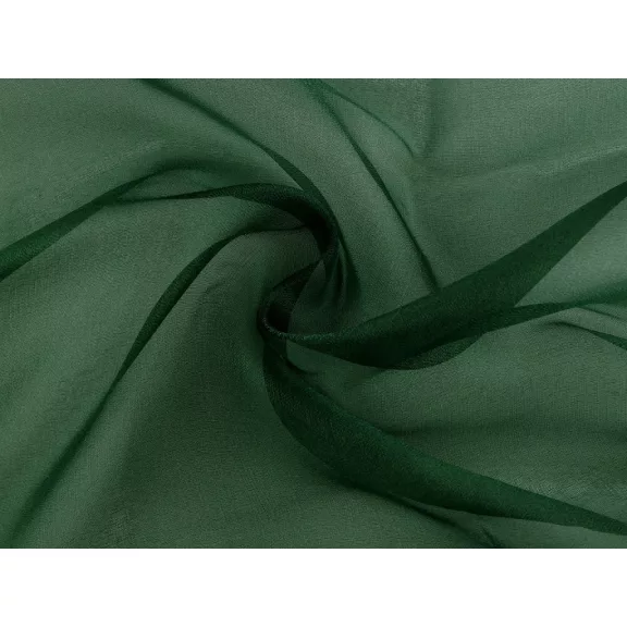Decorative organza with shine – dark green Decorative organza with shine – dark green