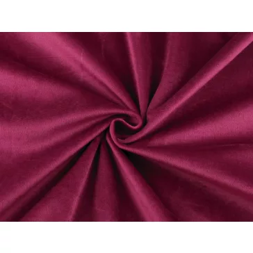   Bársony anyag / velvet sima 280 cm - 4 (245 g/m²) vörös bordó