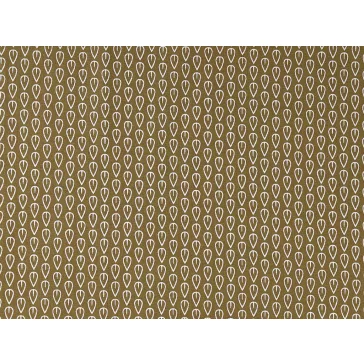 Levélmintás pamutvászon – khaki