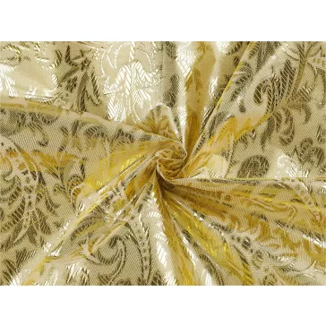 Dekoratív lurex anyag - 2 (80 g/m² ) világos arany