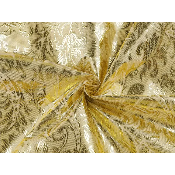 Dekoratív lurex anyag - 2 (80 g/m² ) világos arany Dekoratív lurex anyag - 2 (80 g/m² ) világos arany
