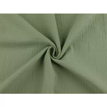 Cotton double gauze – light sage green