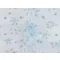 Ruházati tüll / dekorációs karácsonyi hópihe glitteres – világoskék