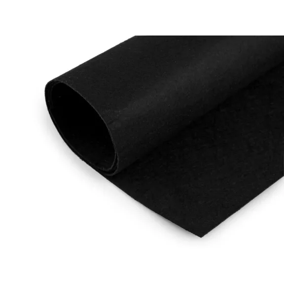 Puha filc anyag méteráru 1,2 mm - 3 fekete Puha filc anyag méteráru 1,2 mm - 3 fekete