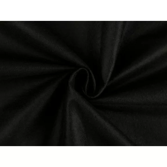 Filc anyag méteráru vastagság 1 mm - 2 (142 g/m²) fekete Filc anyag méteráru vastagság 1 mm - 2 (142 g/m²) fekete