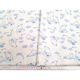 Pici állat figurák pamutvászon 120g/m2