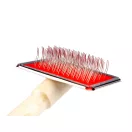 Makramé fésű 4,5x6 cm - piros (1 db-os csomagolás) Makramé fésű 4,5x6 cm - piros (1 db-os csomagolás)