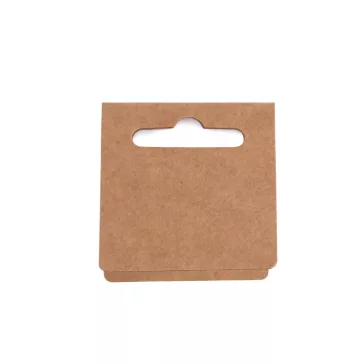   Papír ékszercímkék akasztóval 5x11 cm - természetes barna (300 db-os csomagolás)