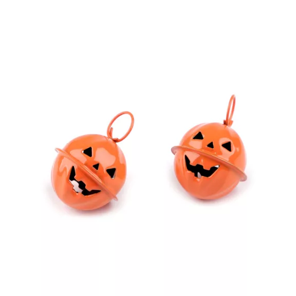 Csengettyű halloween tök Ø24 mm - 2 sütőtöksárga karika (2 db-os csomagolás) Csengettyű halloween tök Ø24 mm - 2 sütőtöksárga karika (2 db-os csomagolás)