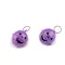 Csengettyű halloween tök Ø24 mm - 3 lila karika (400 db-os csomagolás)