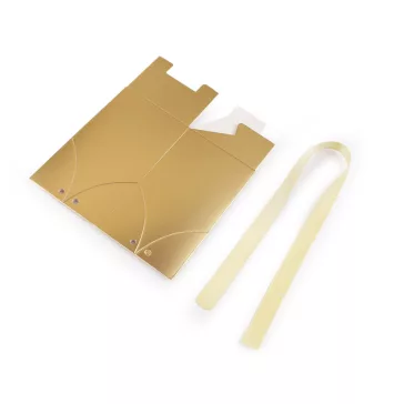 Ajándék doboz szalaggal - 2 arany (12 db-os csomagolás)