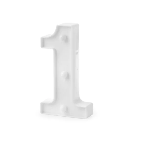 Világító számok születésnapra és újjévre - 2 "1" fehér (1 db-os csomagolás) Világító számok születésnapra és újjévre - 2 "1" fehér (1 db-os csomagolás)