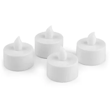   LED teamécses elemre Ø3,6 cm - fehér meleg (4 db-os csomagolás)