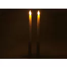 Led kónikus mécses ceruzaelemre Ø2 cm - fehér (10 db-os csomagolás)