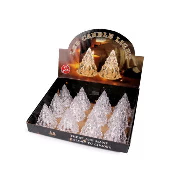   Led világíto karácsonyfa elemes - Transparent (1 db-os csomagolás)