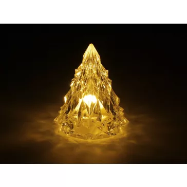   Led világíto karácsonyfa elemes - Transparent (5 db-os csomagolás)