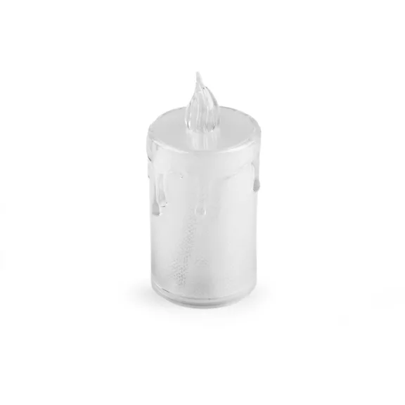 LED mécses elemre Ø3,6 cm - 2 (8 cm) Transparent meleg (24 db-os csomagolás) LED mécses elemre Ø3,6 cm - 2 (8 cm) Transparent meleg (24 db-os csomagolás)