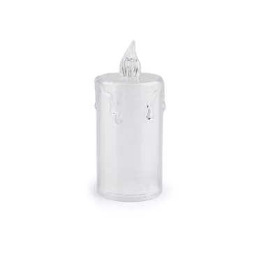   LED mécses elemre Ø3,6 cm - 3 (9 cm) Transparent meleg (24 db-os csomagolás)