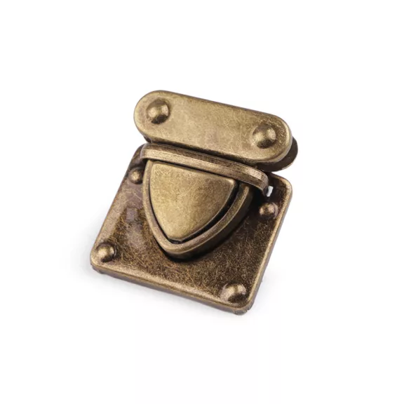 Fém táska zár 36x33 mm kapocs - 2 ósárgaréz (5 szett) Fém táska zár 36x33 mm kapocs - 2 ósárgaréz (5 szett)