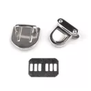 Táska zár készlet 26x29 mm - 1 nikkel (2 szett) Táska zár készlet 26x29 mm - 1 nikkel (2 szett)