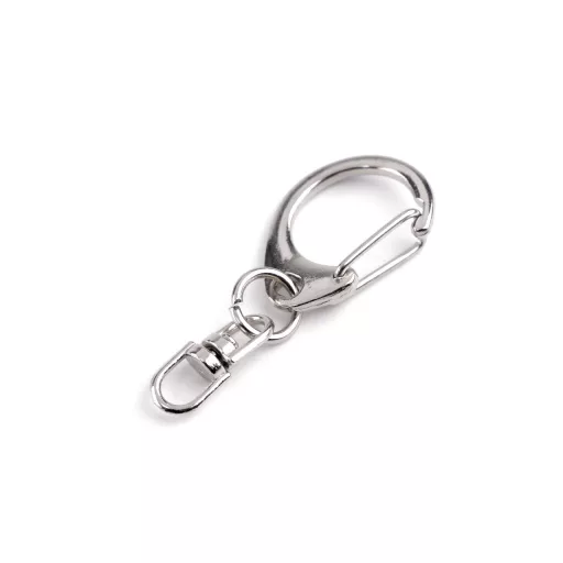 Fém forgó karabiner 17x40 mm