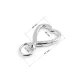 Fém forgó karabiner szív 10 mm-es átfűzőnyílással
