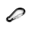 Fém karabiner kapoccsal - 2 fekete (10 db-os csomagolás)