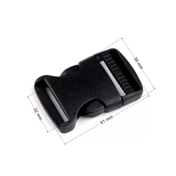 Kapocs szélessége 32 mm - fekete (100 db-os csomagolás)