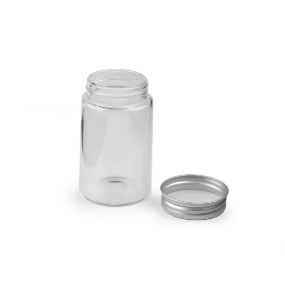 Üvegcse csavaros fedővel 47x80 mm - Transparent (4 db-os csomagolás) Üvegcse csavaros fedővel 47x80 mm - Transparent (4 db-os csomagolás)