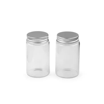   Üvegcse csavaros fedővel 47x80 mm - Transparent (4 db-os csomagolás)